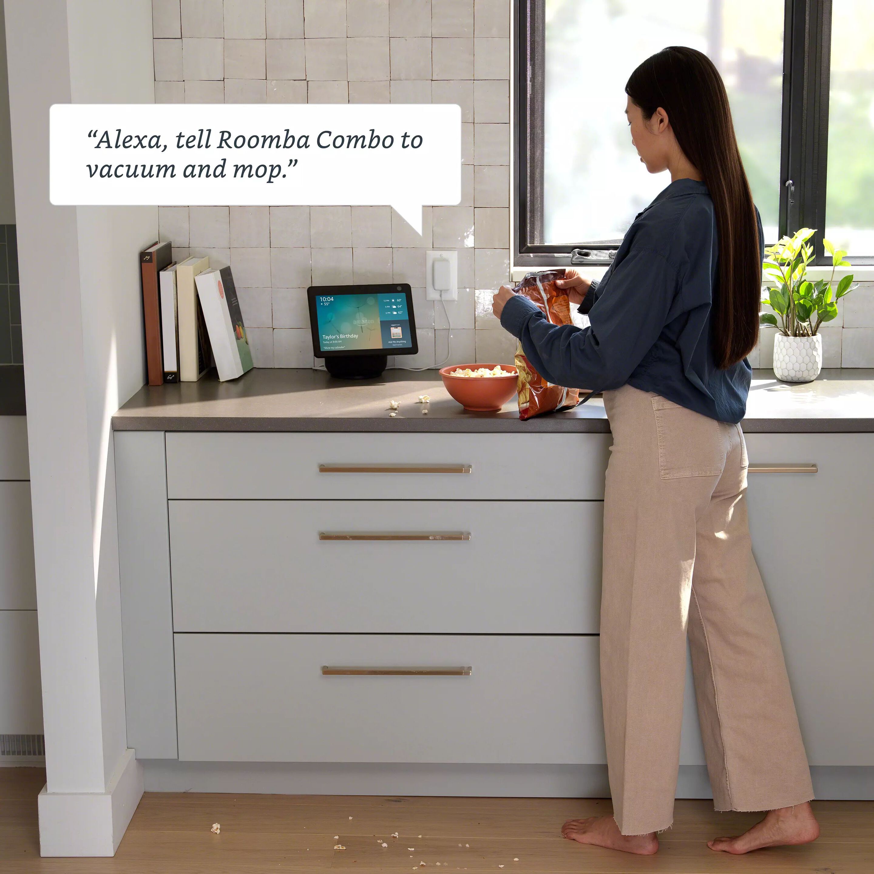 Clean by voice with Alexa, Siri & Google Assistant&sup3;